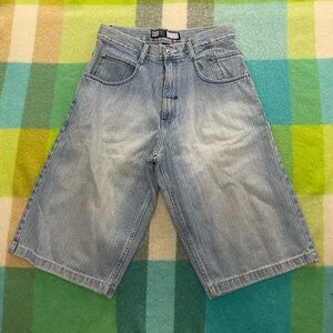 Vintage Southpole Y2K Shorts Mens Blue Baggy Wide Denim Jorts Jean Streetwear